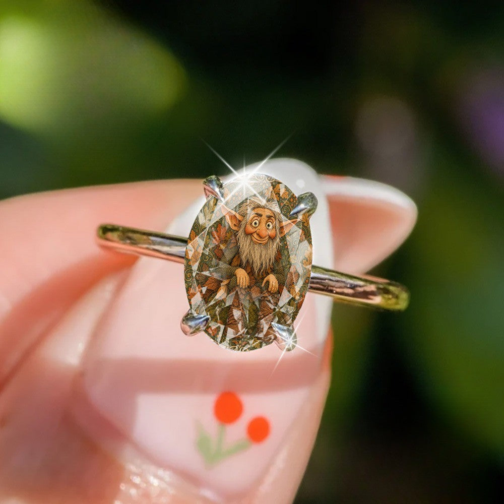 Autumn Fairy Oval Ring