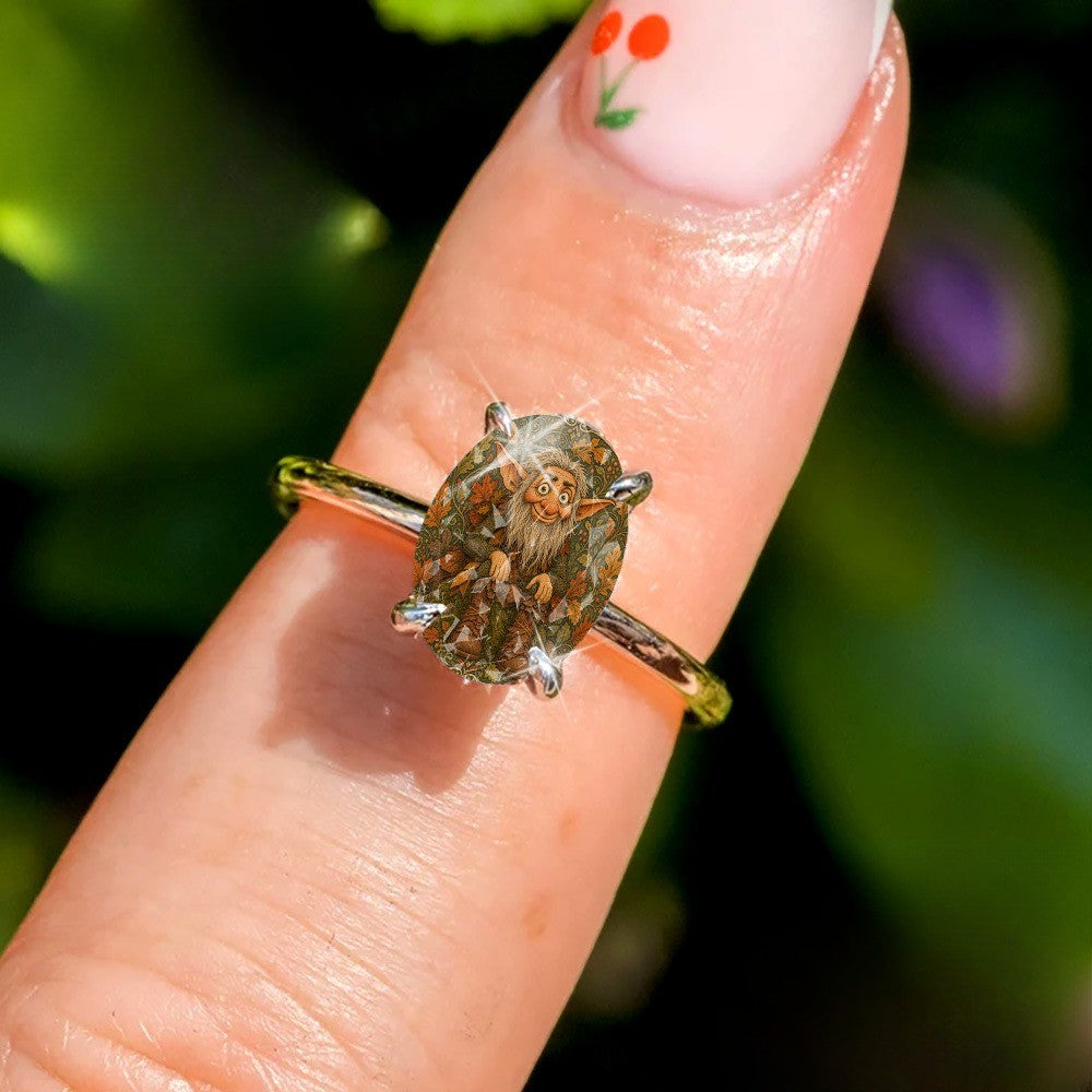 Autumn Fairy Oval Ring