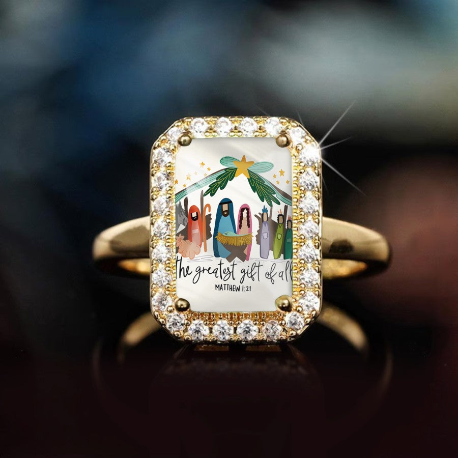 Greatest Gift Rectangular Ring