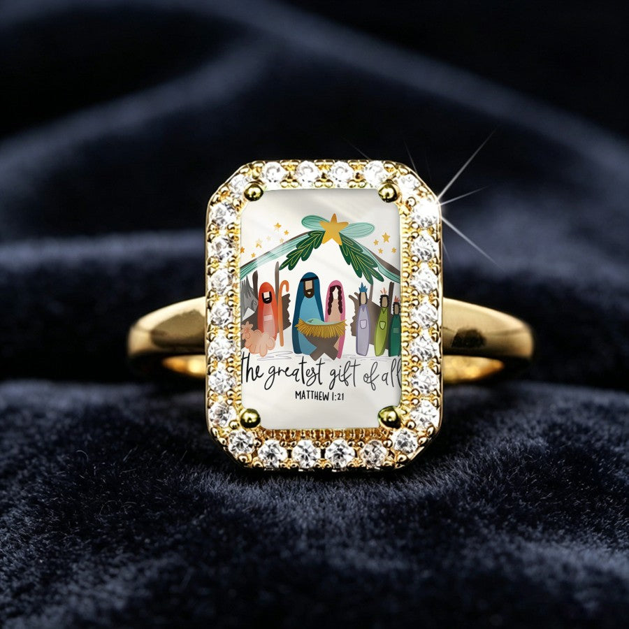 Greatest Gift Rectangular Ring