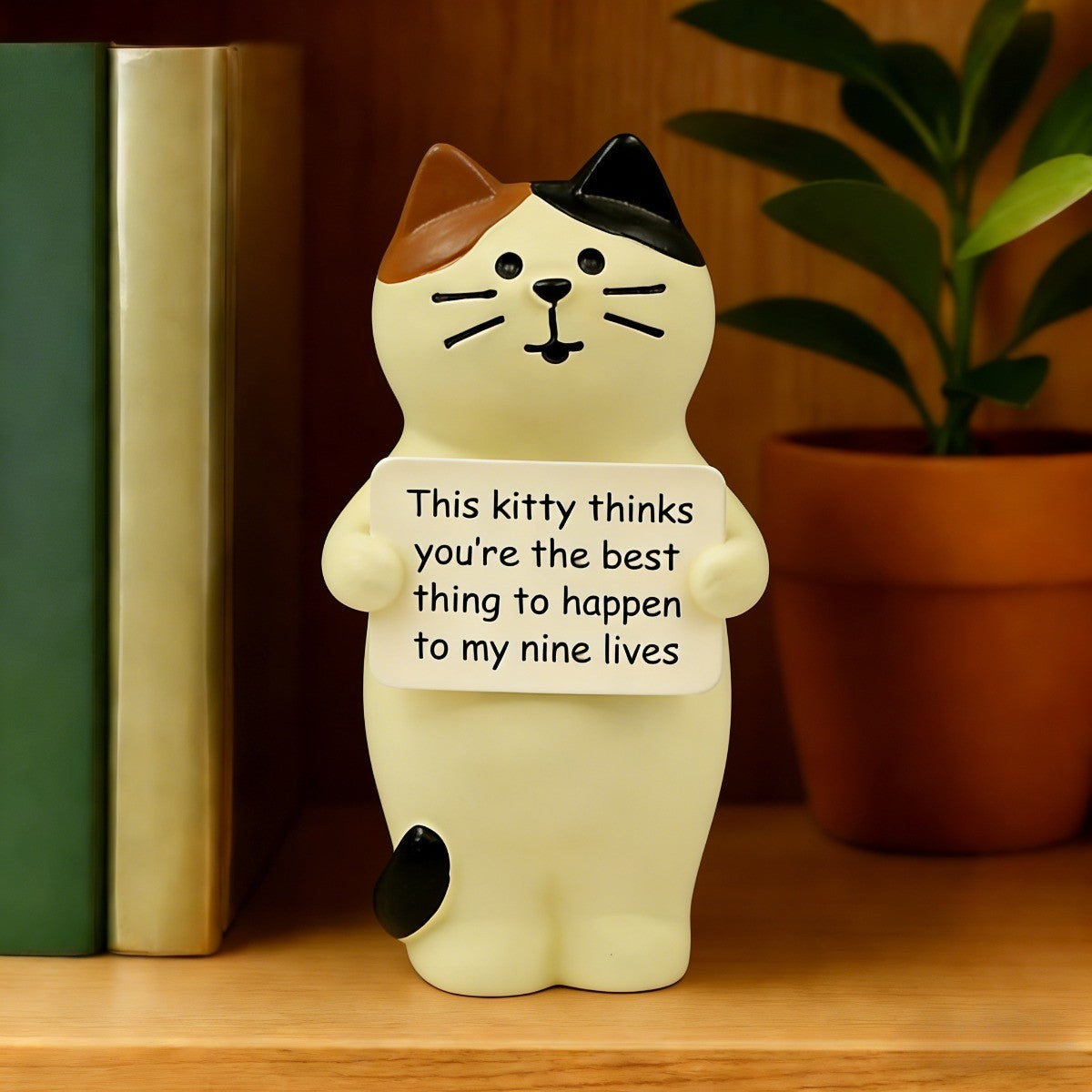 Calico Cat Figurine