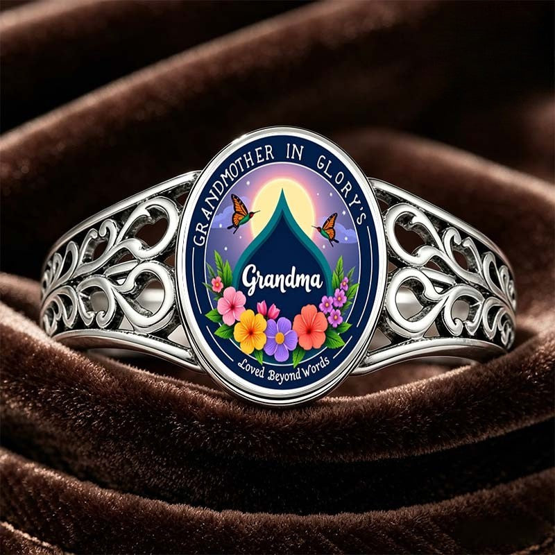 Grandma Floral Memorial Ring
