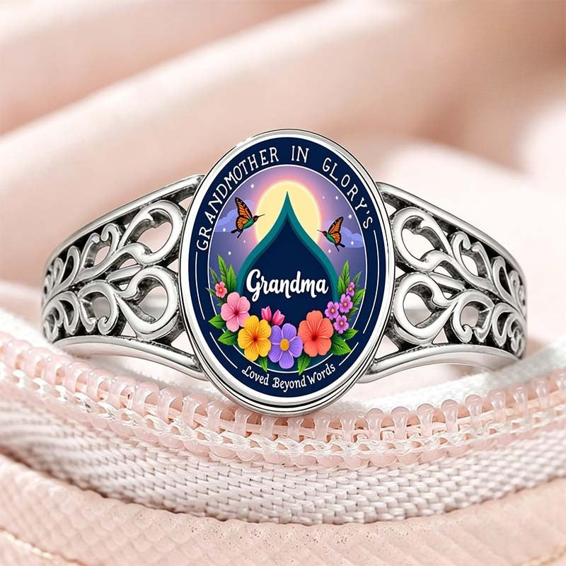 Grandma Floral Memorial Ring