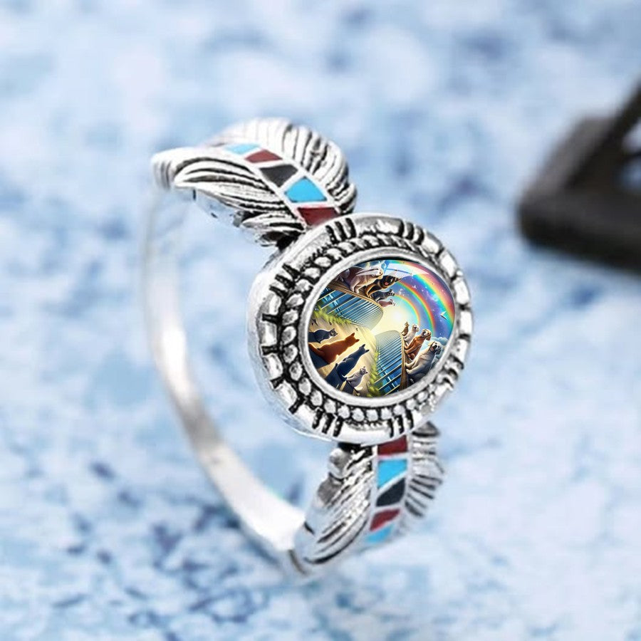 Rainbow Bridge Oval Ring