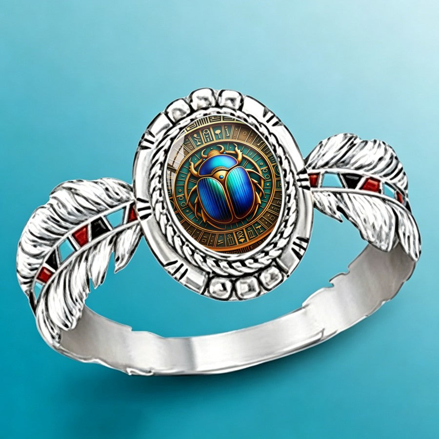 Scarab Beetle Statement Ring