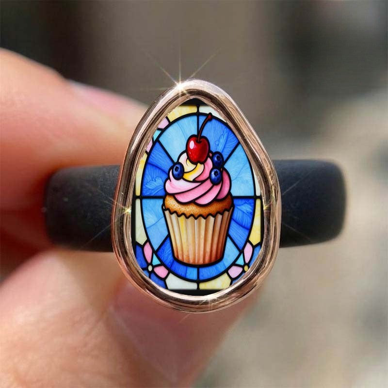 Stained Glass Cupcake Ring