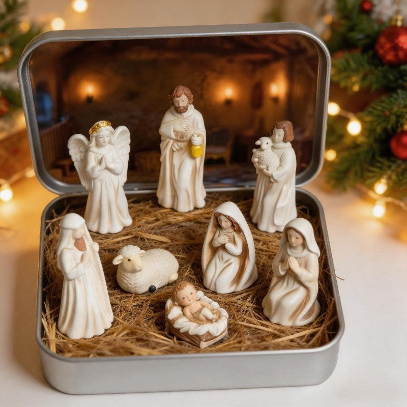 Portable Nativity Scene Set