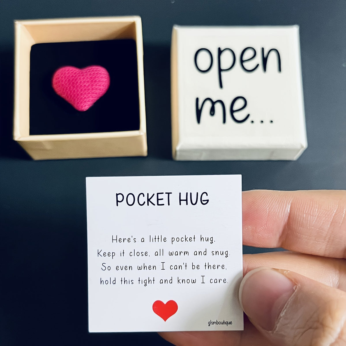 Pocket Hug Heart Keepsake Box