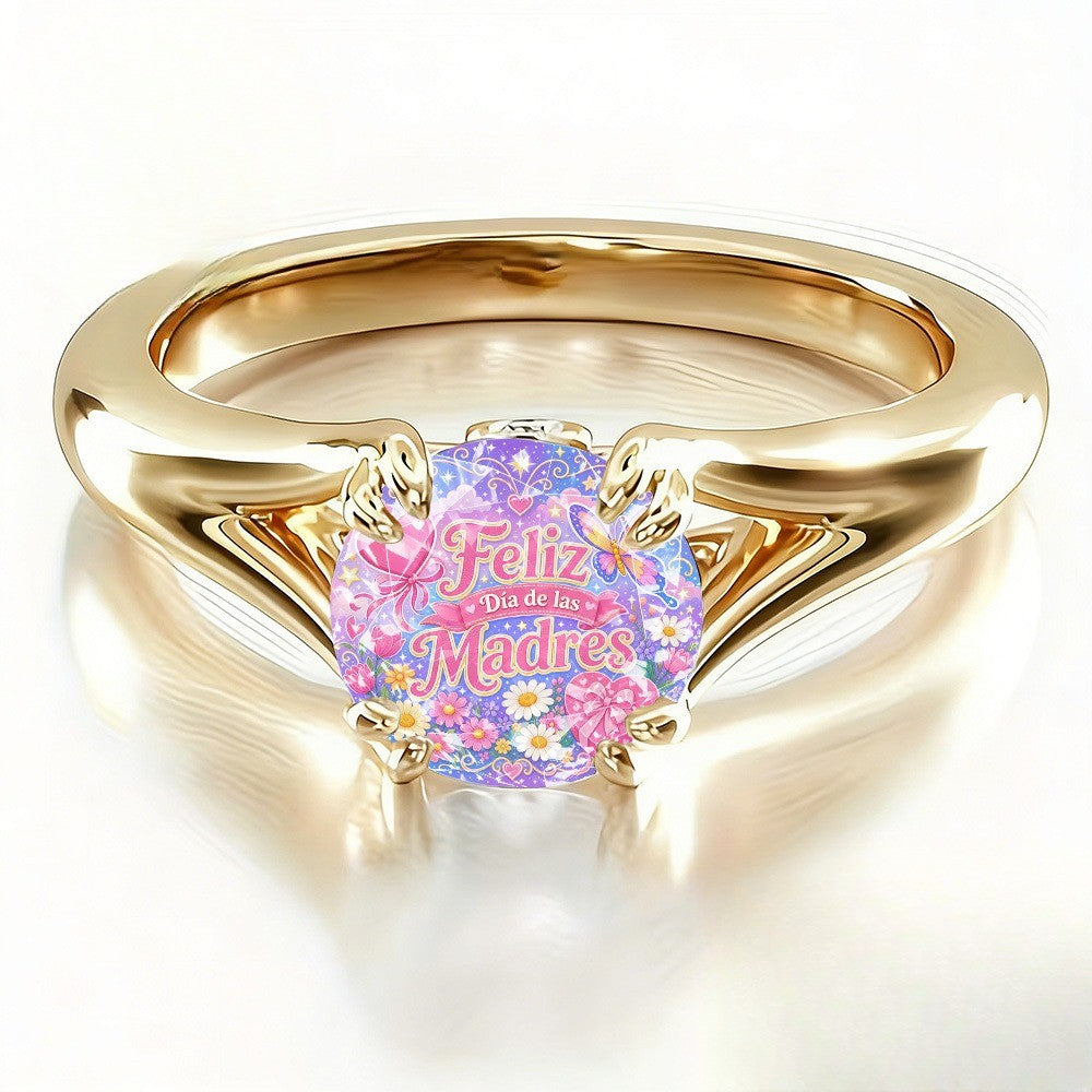 Floral Feliz Madres Ring