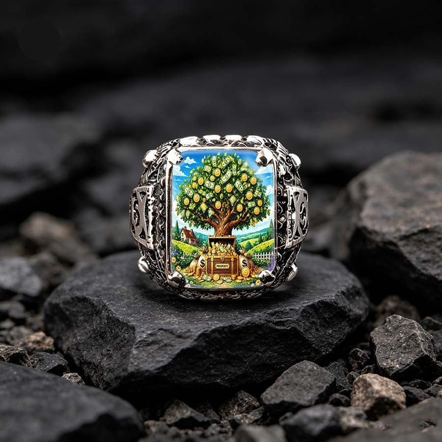 Money Tree Square Ring