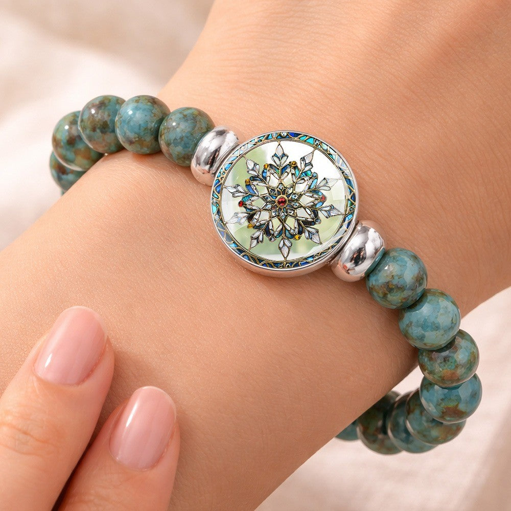 Turquoise Snowflake Bracelet