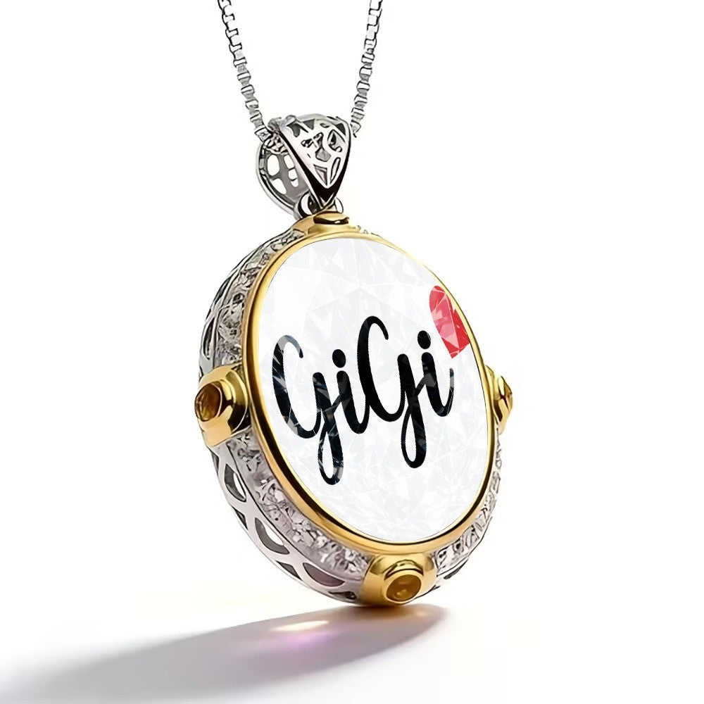 GiGi Oval Pendant Necklace
