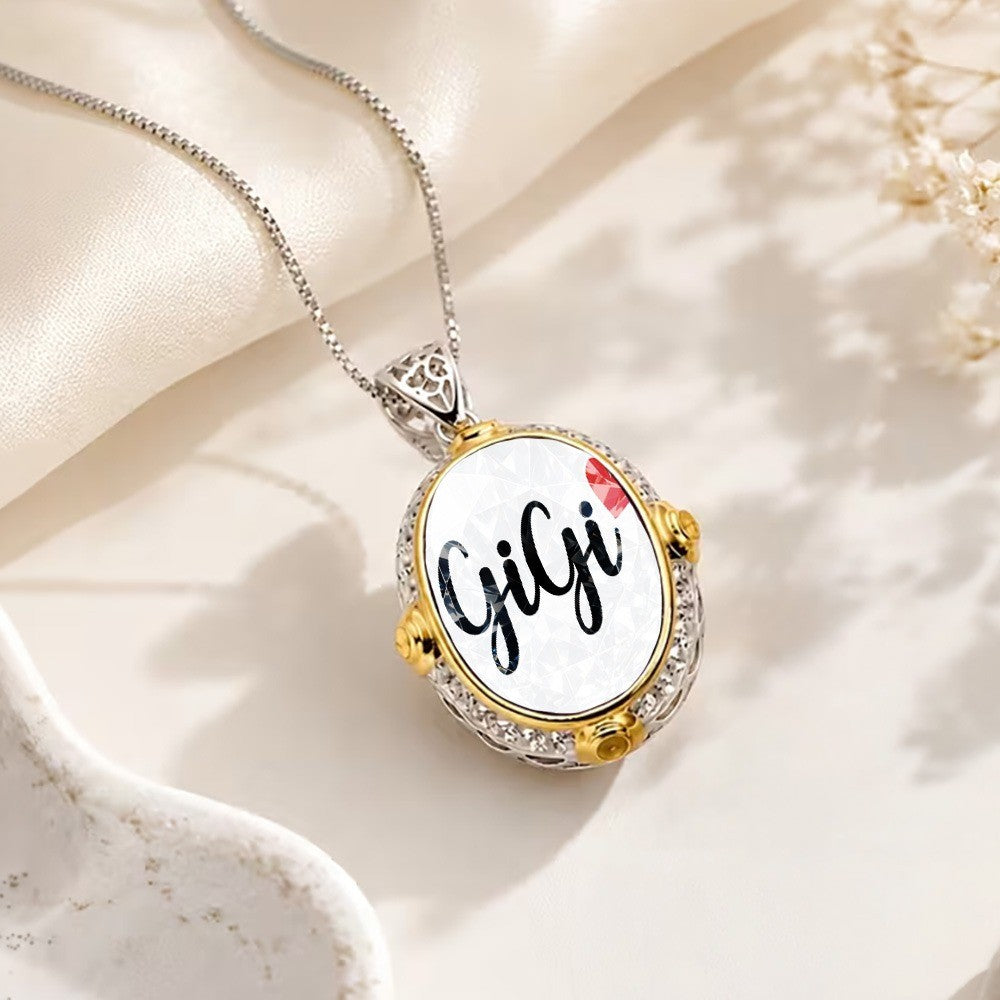 GiGi Oval Pendant Necklace