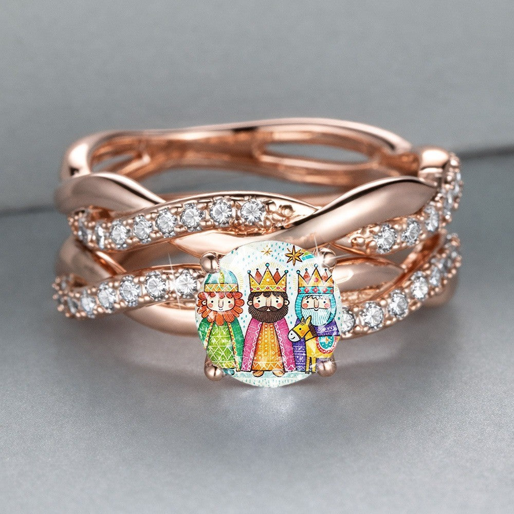 Three Kings Charm Ring