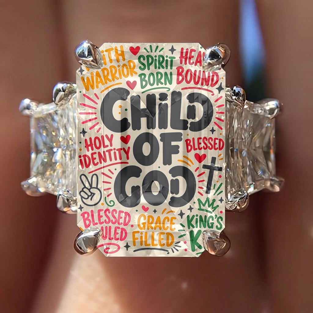 Child of God Square Ring