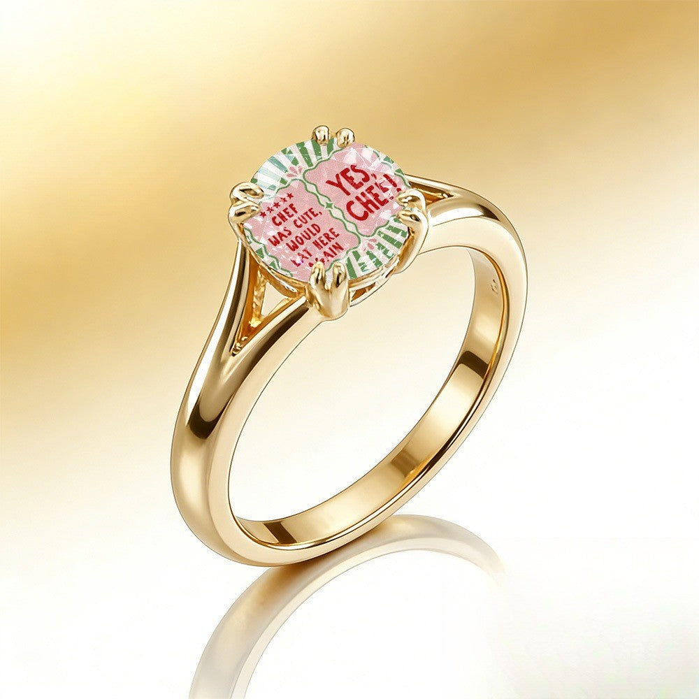 Yes Chef Enamel Ring