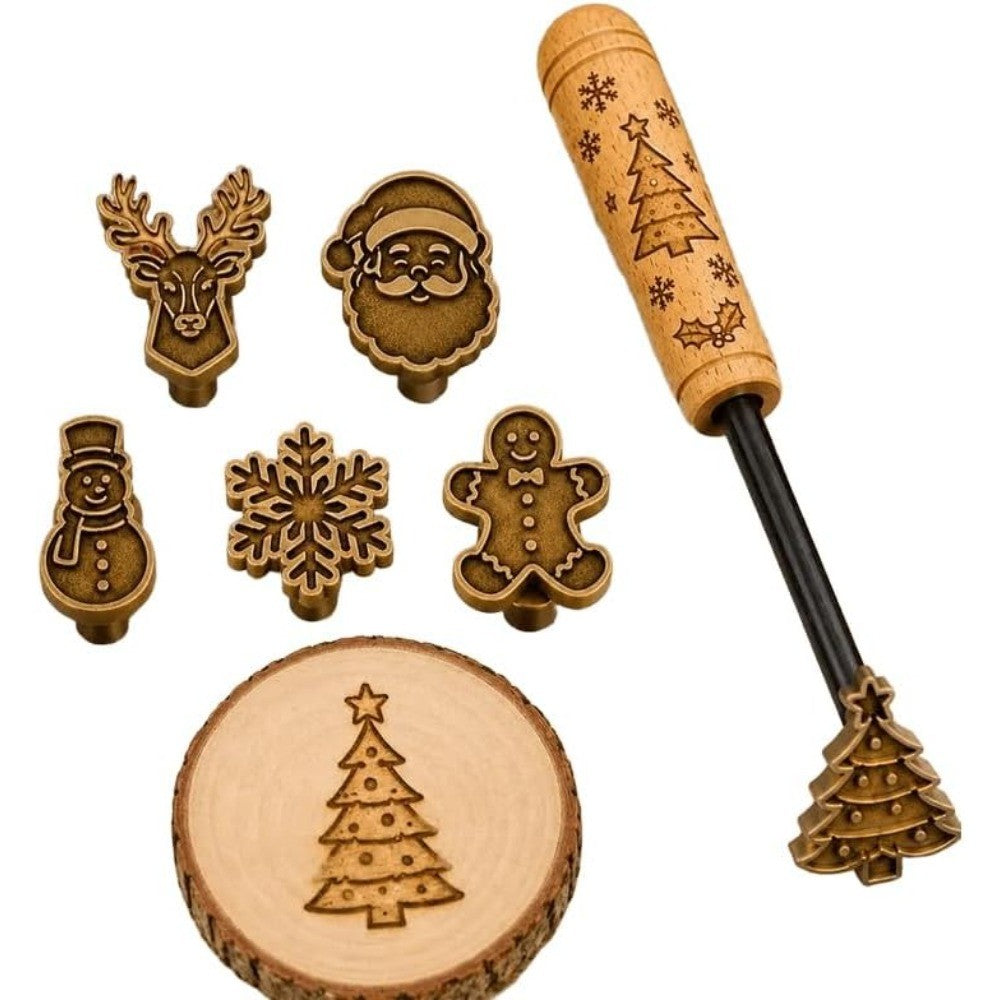 Holiday Motif Branding Stamp Set