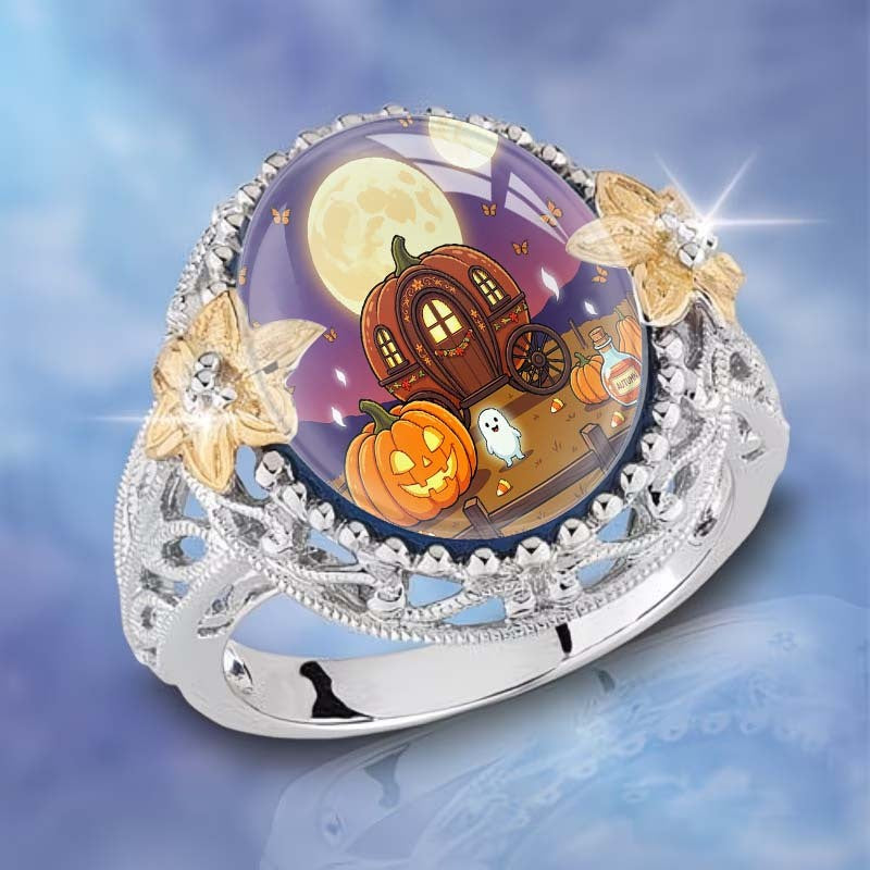 Pumpkin Carriage Dome Ring