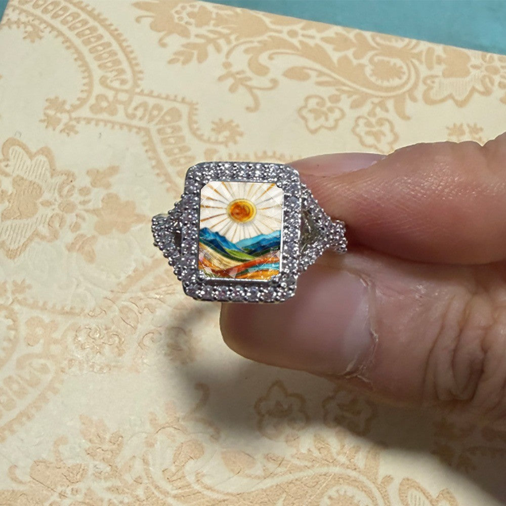 Sunrise Mountain Square Ring