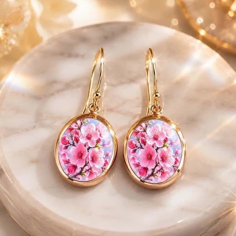 Moonlit Music Oval Earrings