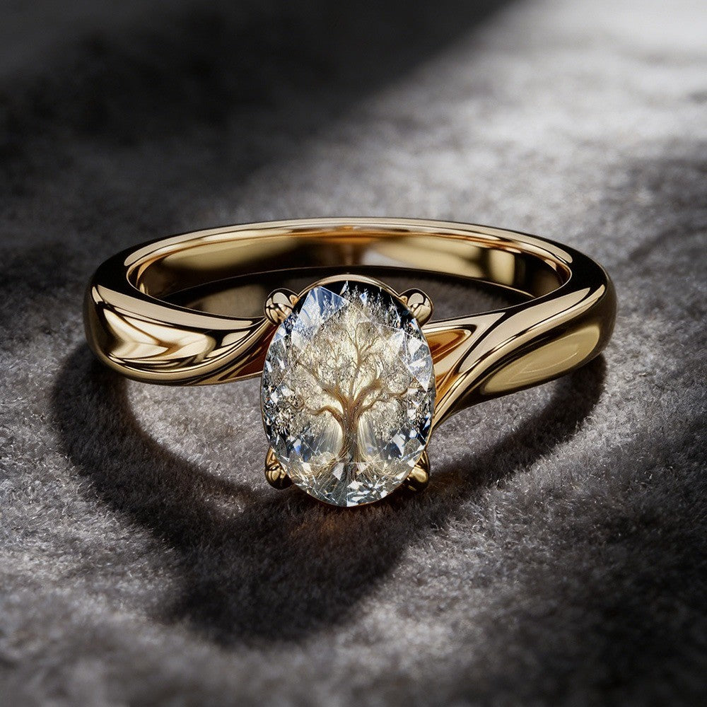 Tree of Life Oval Ring