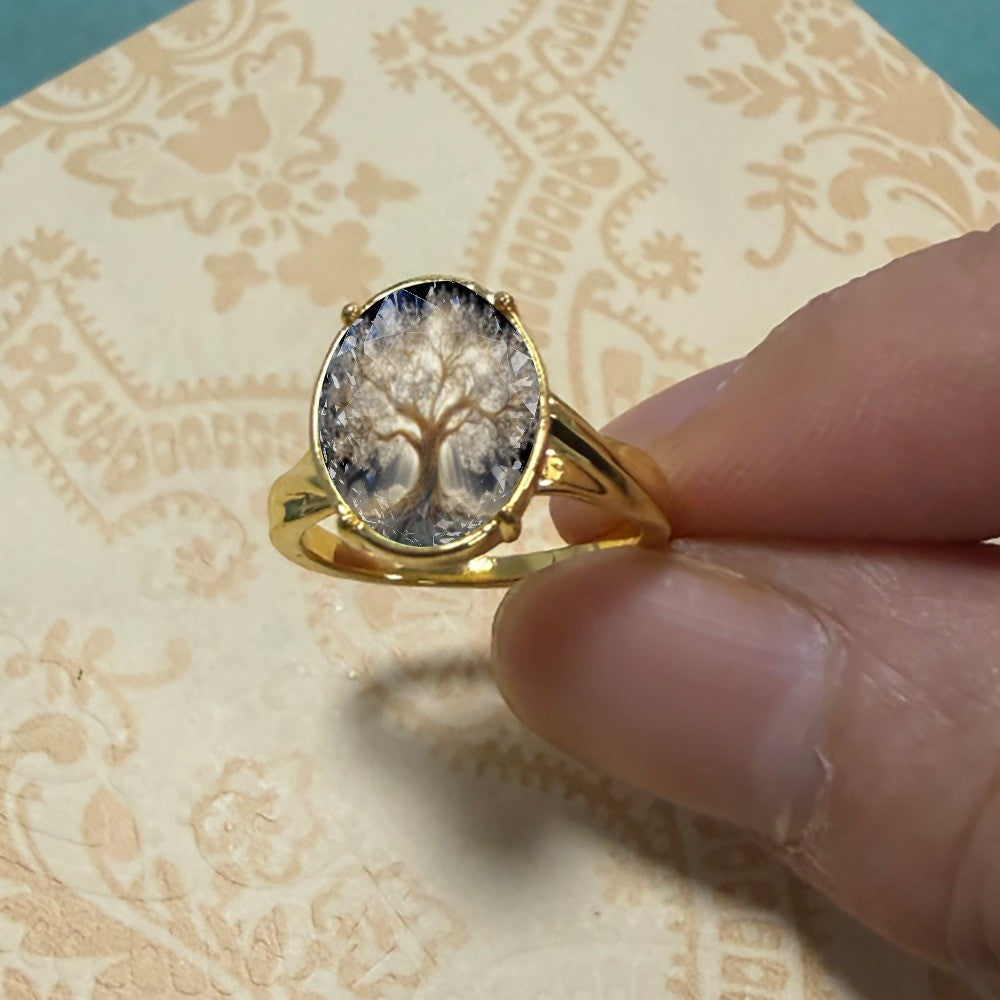 Tree of Life Oval Ring