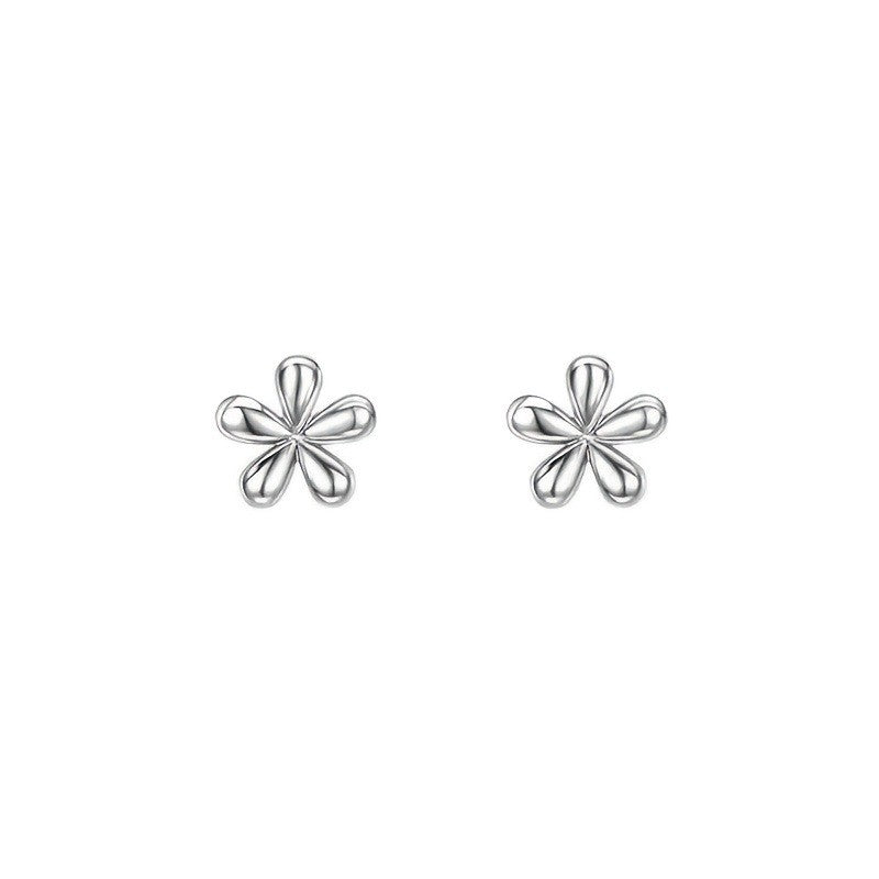 Polished Petal Stud Earrings