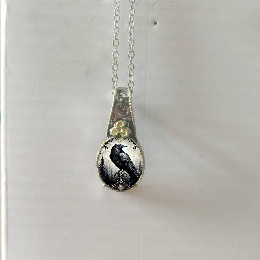 Raven Forest Pendant Necklace