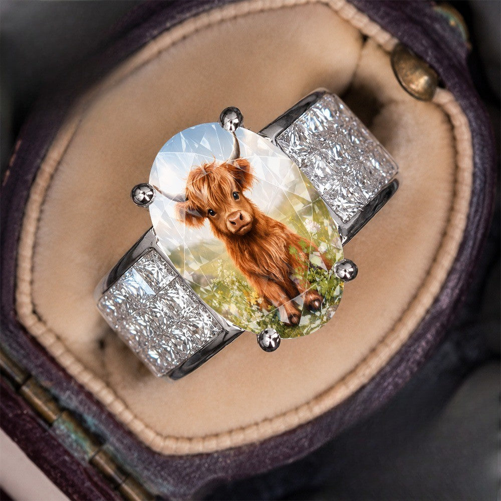 Highland Calf Statement Ring