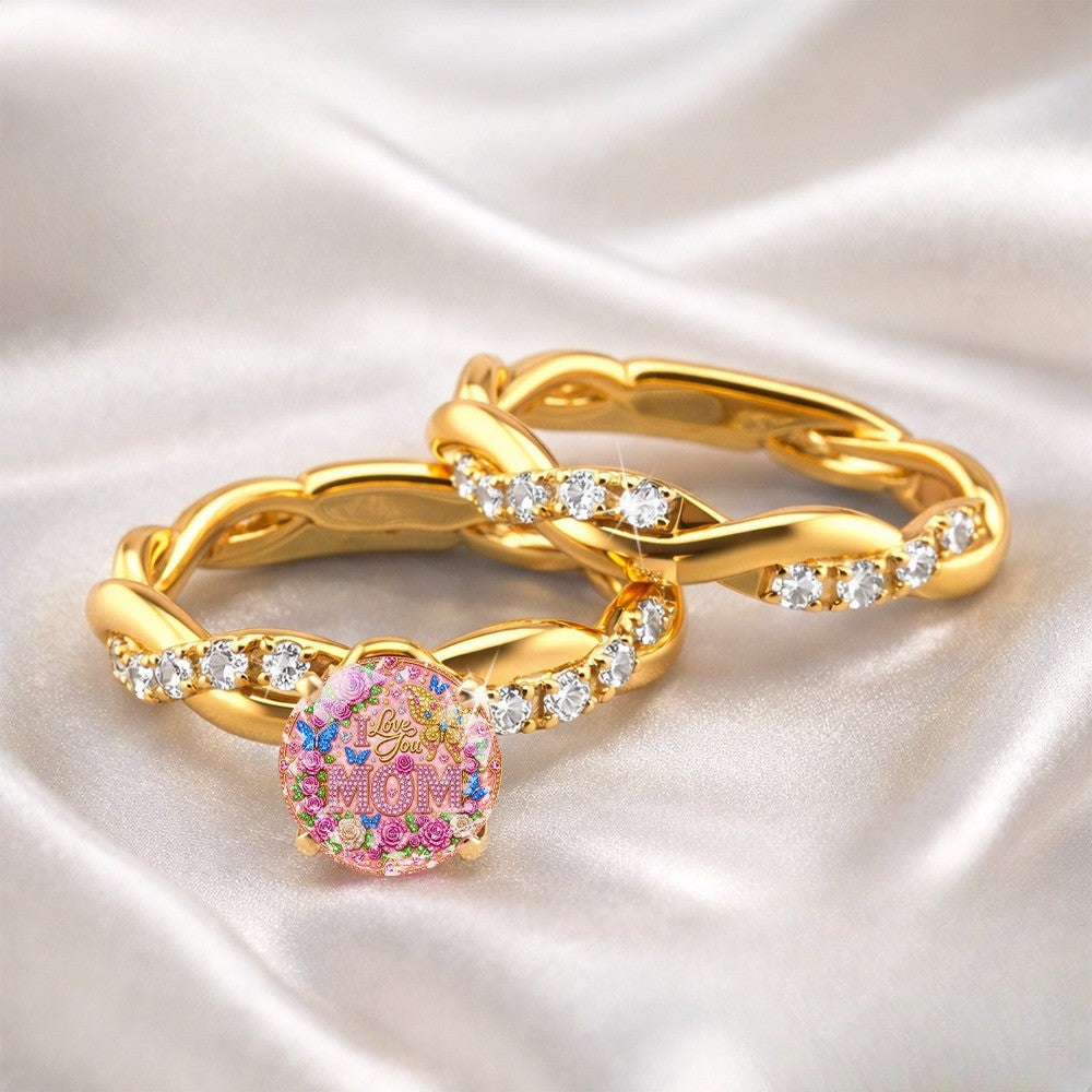 Twisted Floral Mom Ring