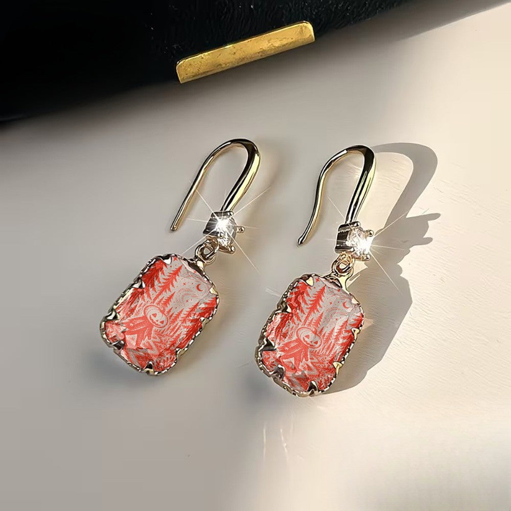 Forest Scene Drop Earrings