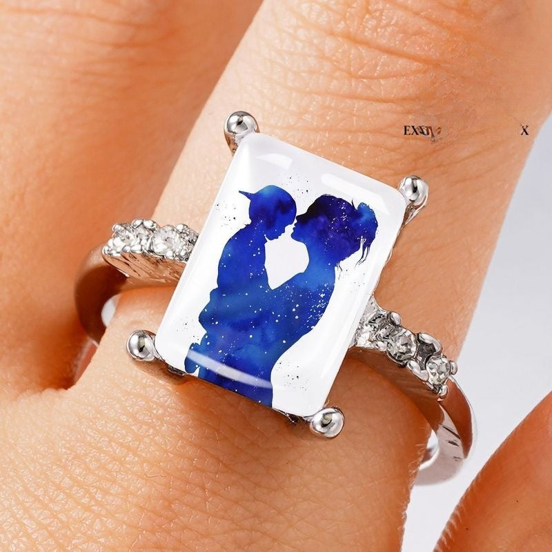 Starry Night Silhouette Ring