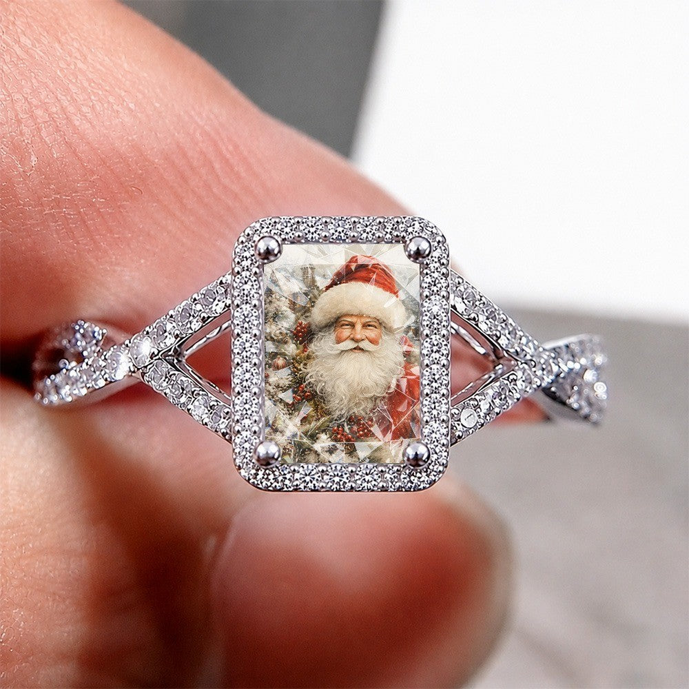 Square Santa Claus Ring