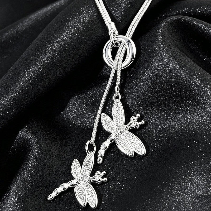 Double Dragonfly Y-Necklace