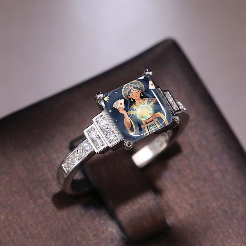 Mystic Tarot Square Ring