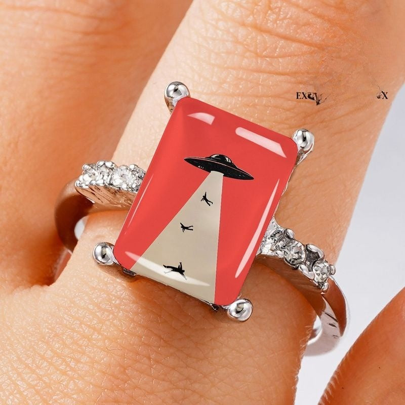 UFO Rectangular Ring