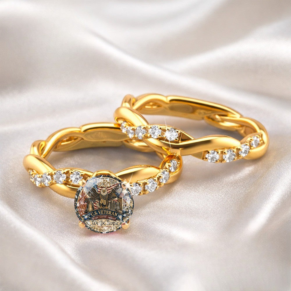 Veteran Eagle Dome Ring