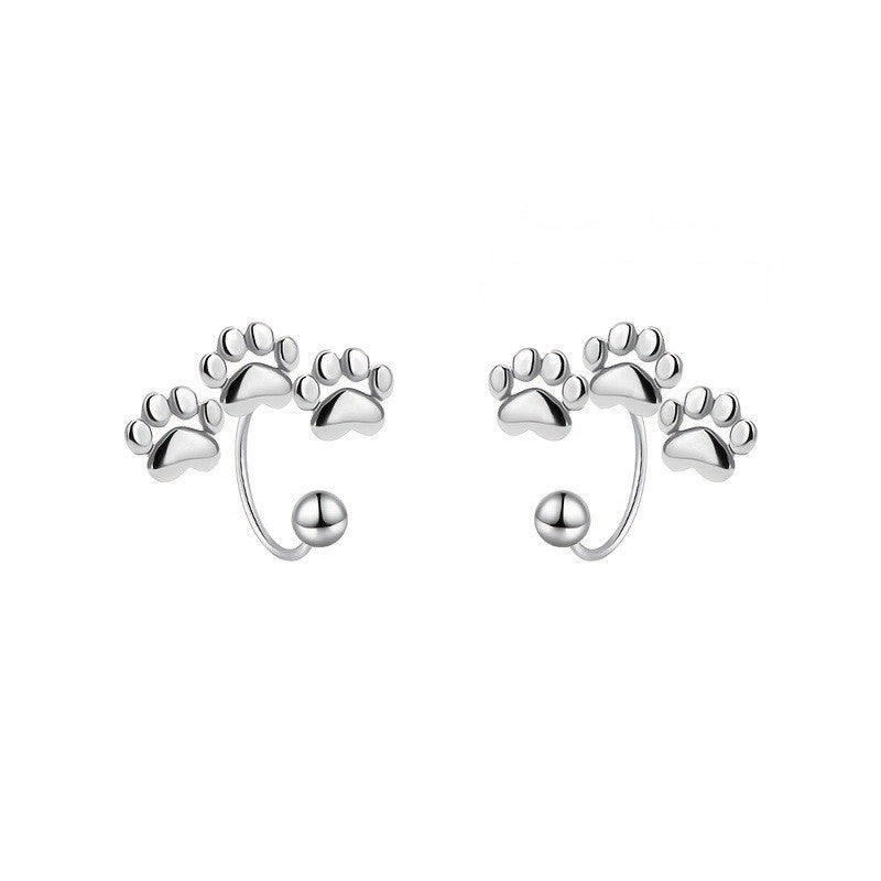Paw Print Bead Ear Hook