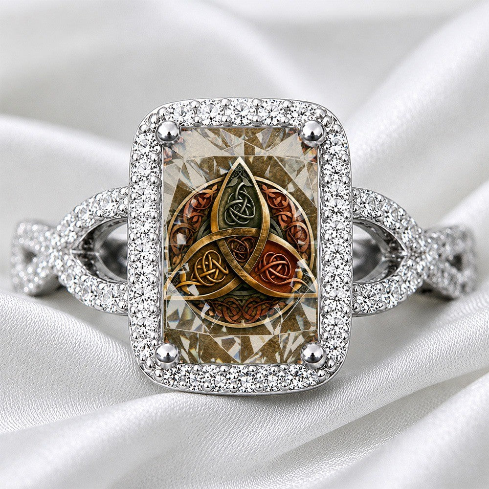 Celtic Trinity Square Ring