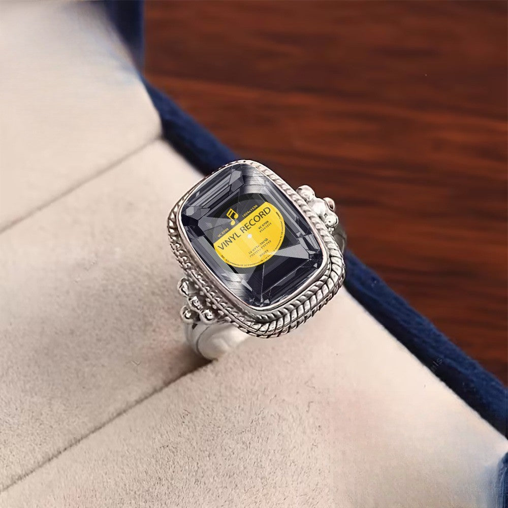 Vinyl Record Square Ring