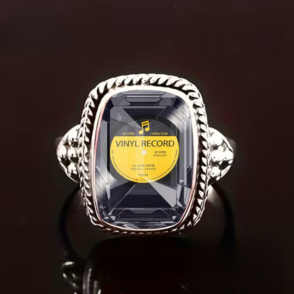 Vinyl Record Square Ring