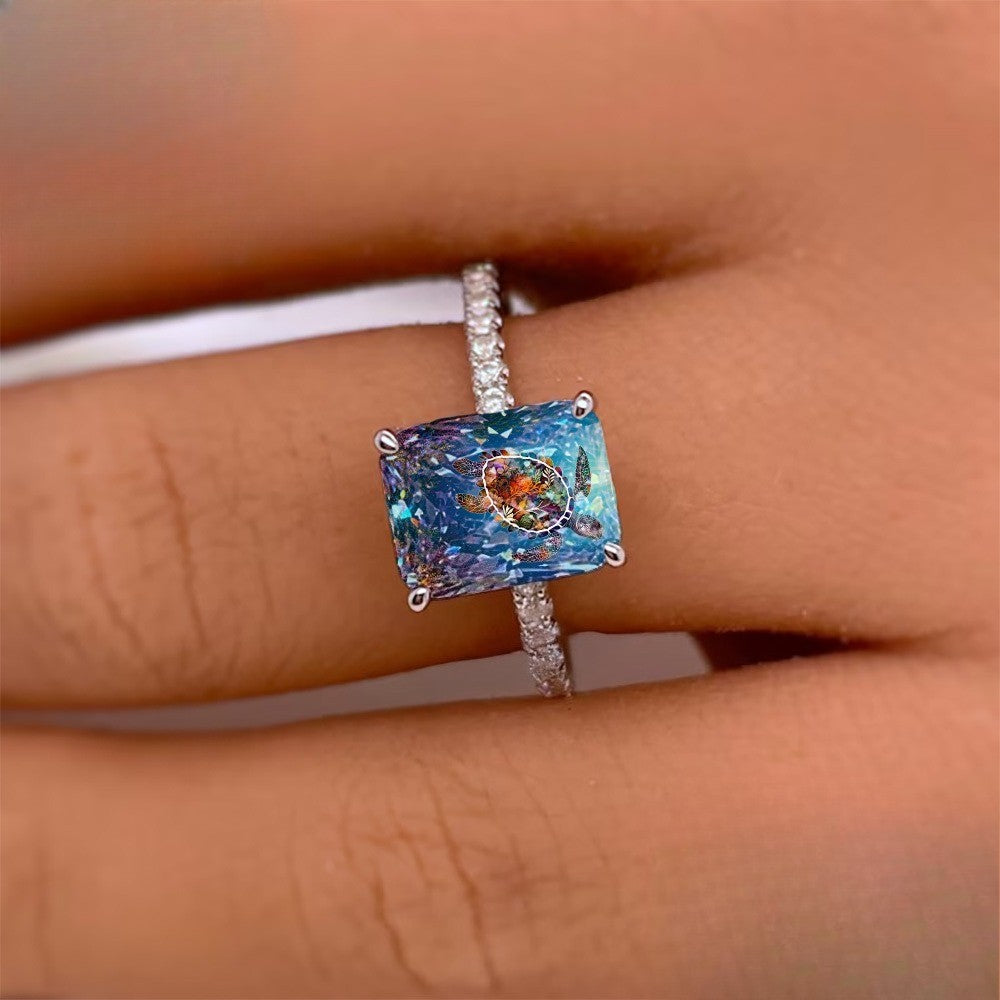 Sea Turtle Square Ring