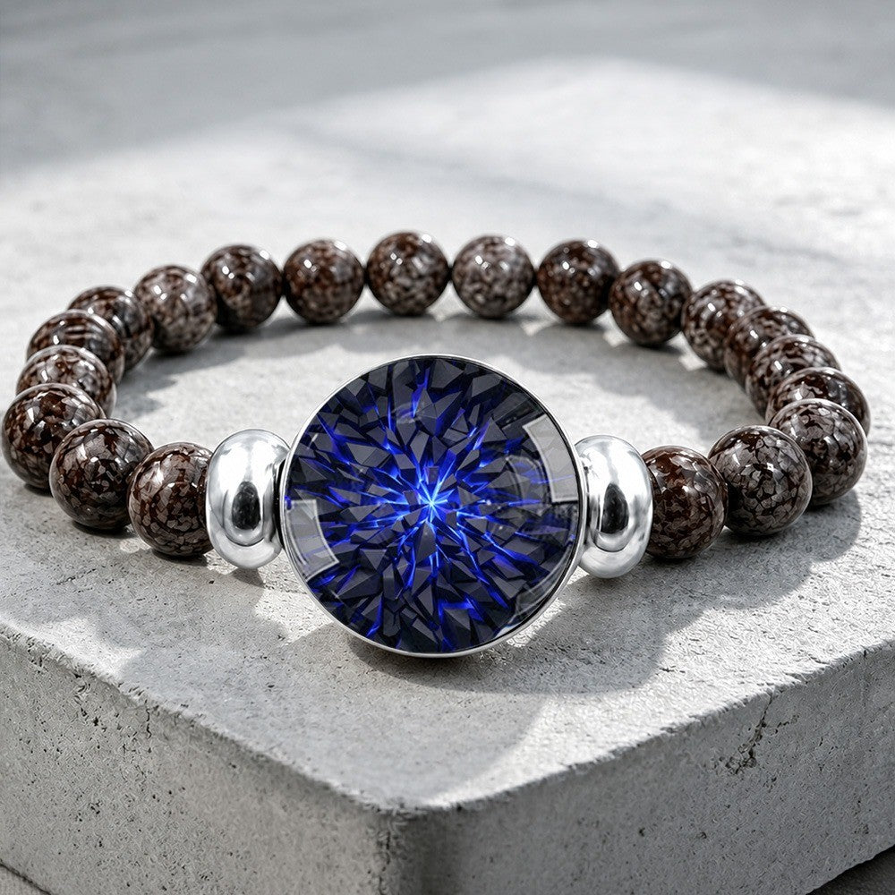 Blue Starburst Stone Bracelet