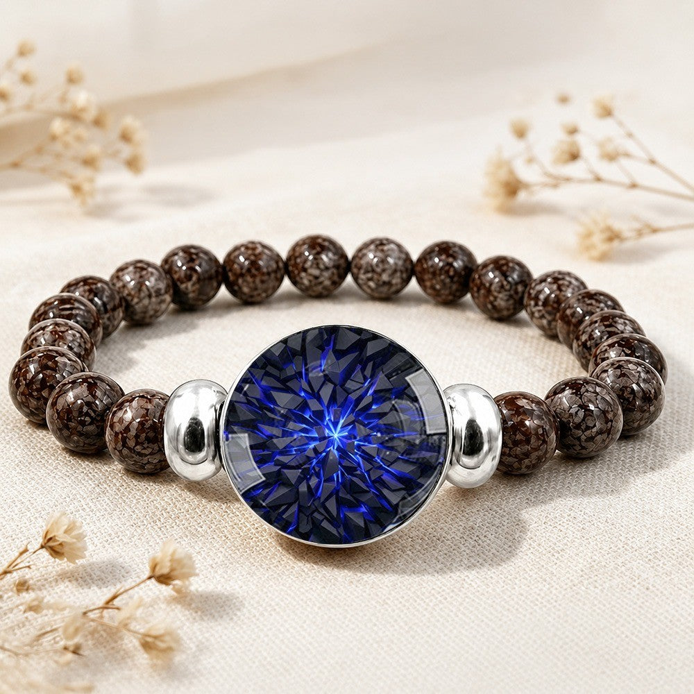 Blue Starburst Stone Bracelet