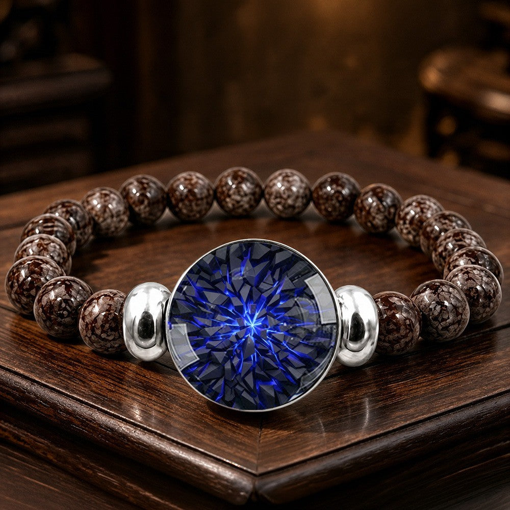 Blue Starburst Stone Bracelet