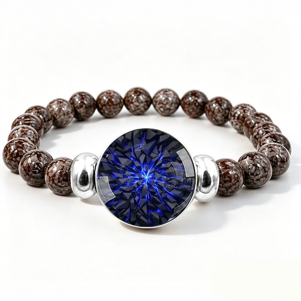 Blue Starburst Stone Bracelet