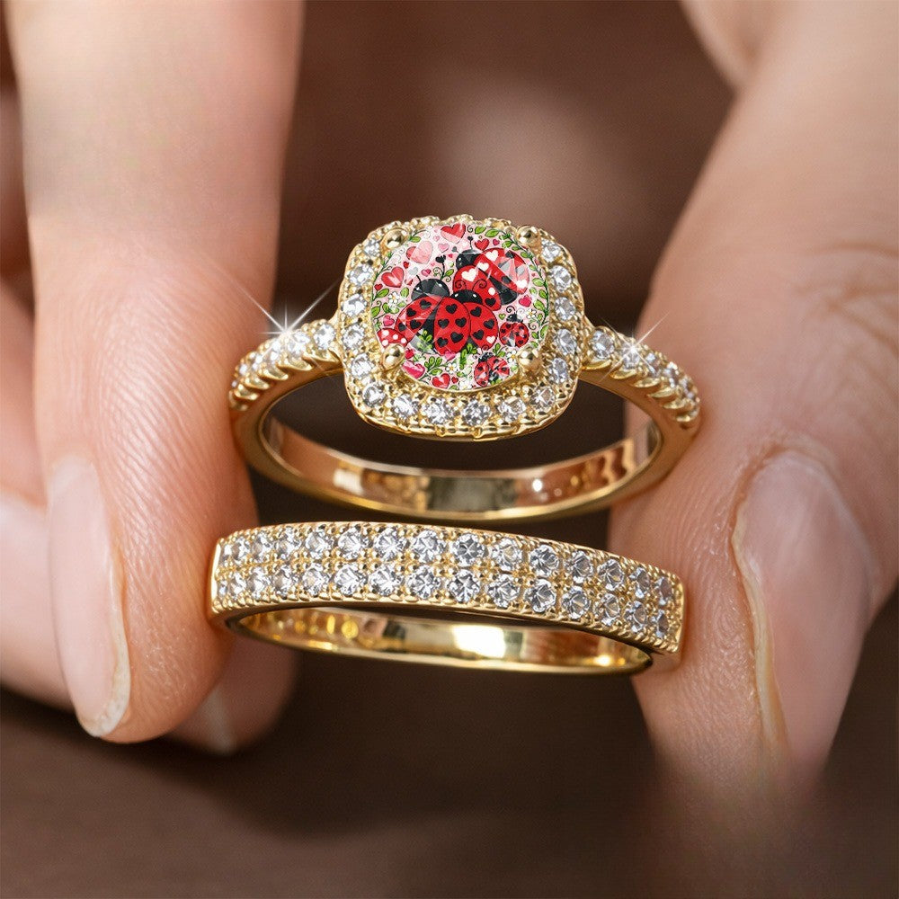 Ladybug Garden Ring Set