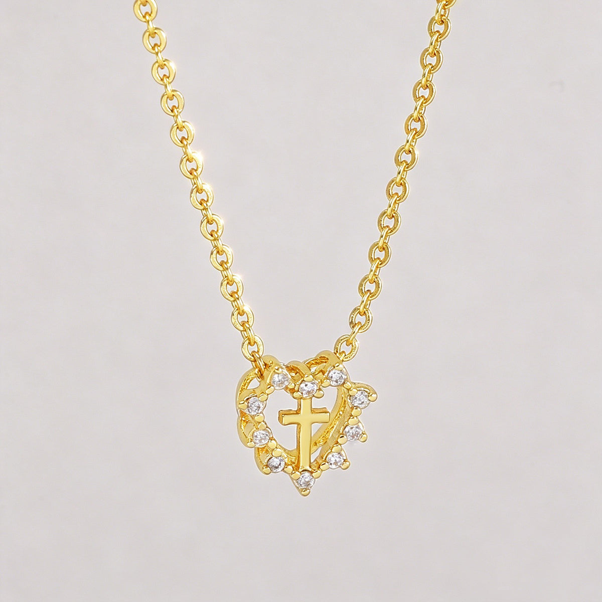 Cross Heart Necklace