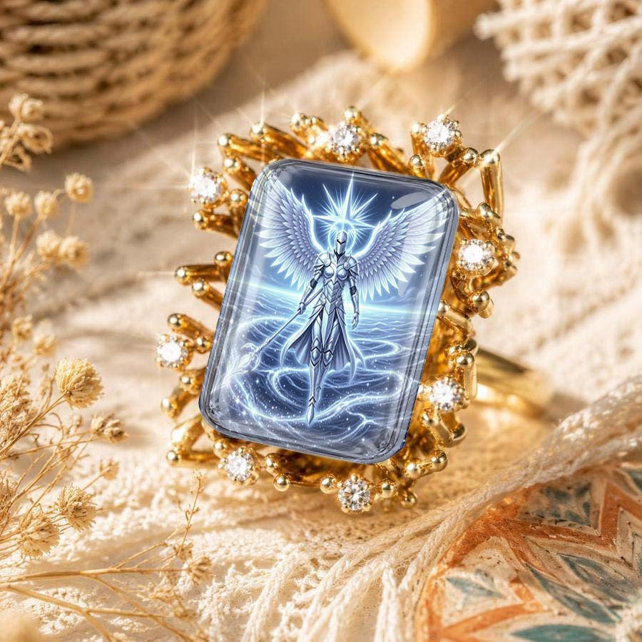 Radiant Angel Glass Ring
