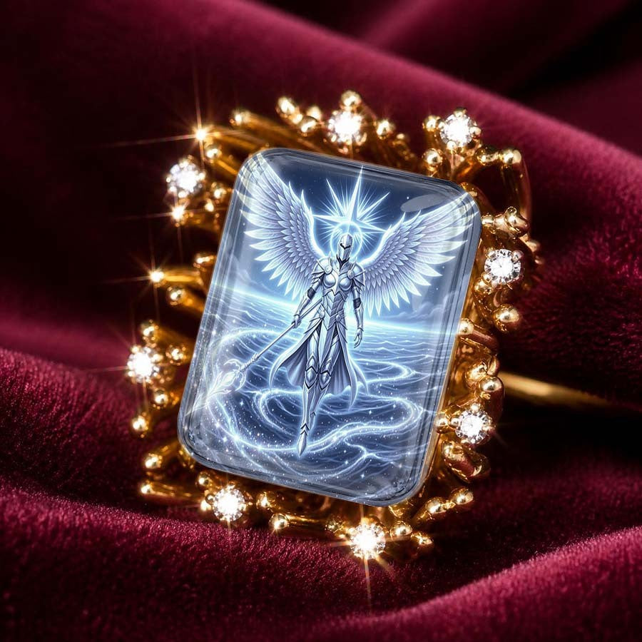Radiant Angel Glass Ring